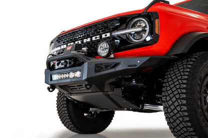 Addictive Desert Designs Rock Fighter Front Bumper for 2021+ Ford Bronco – Hammer Black with Satin Black Panels