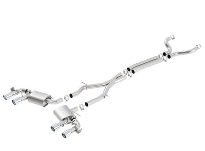 Borla ATAK Cat-Back Exhaust System for 2017-2023 Chevrolet Camaro ZL1 6.2L V8 with NPP Valves