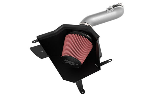 K&N Engineering 69-1510TC Silver Typhoon Cold Air Intake System for Honda Civic 2.0L L4 (2022-2024)