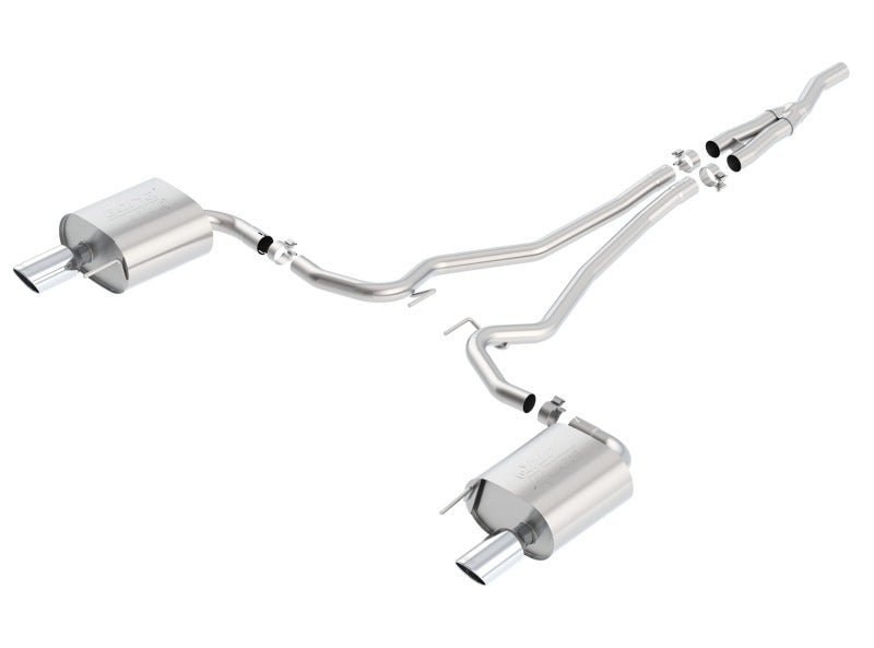 Borla Atak Cat-Back Exhaust System for 2015-2018 Ford Mustang 2.3L EcoBoost with 4-Inch Tips