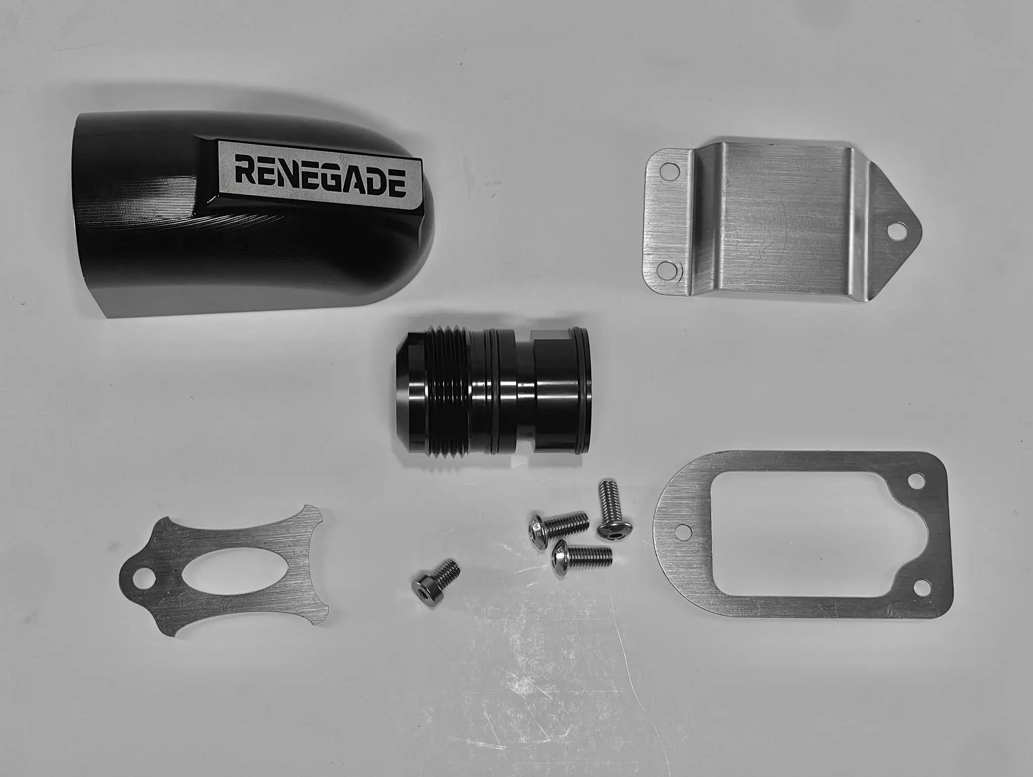 Renegade Racing Billet Quick Release Burndown Valve Cover Breathers with Dual Baffles