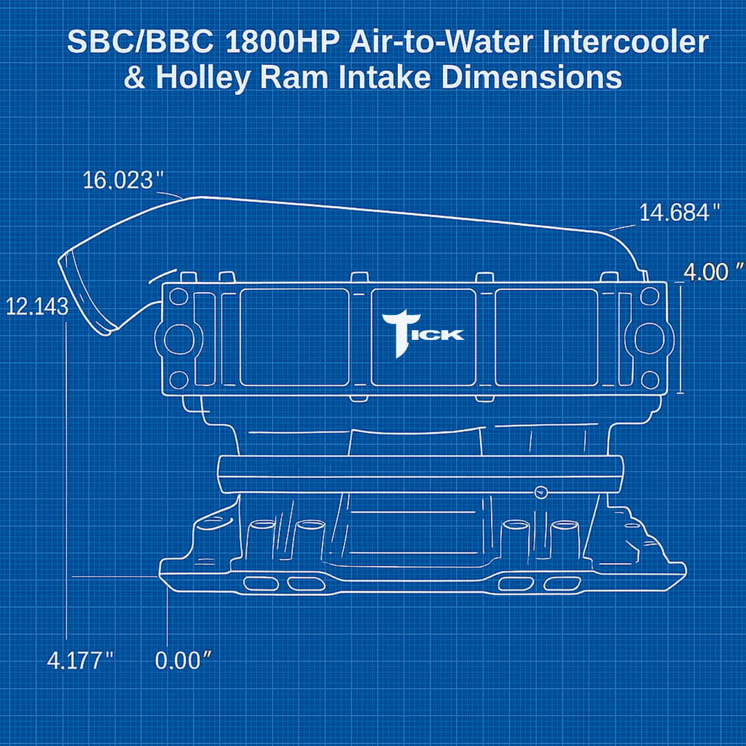 Tick SBC/BBC 1800HP Air-to-Water Intercooler - image 3