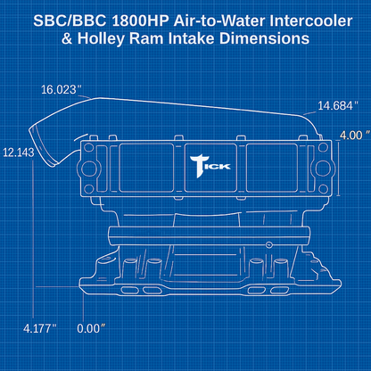 Tick SBC/BBC 1800HP Air-to-Water Intercooler - image 3