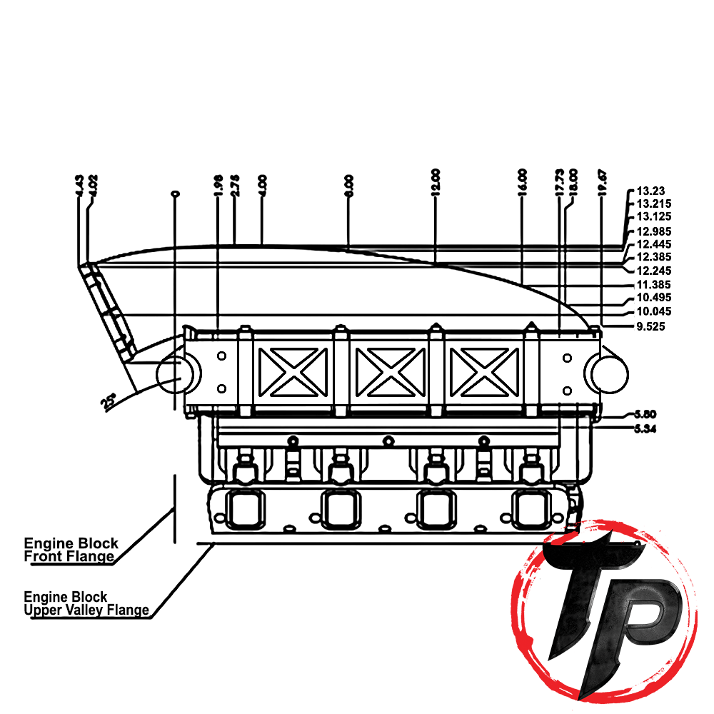 1900hp Low Profile Air-to-Water Intercooler for Texas Speed Titan Intakes - image 10