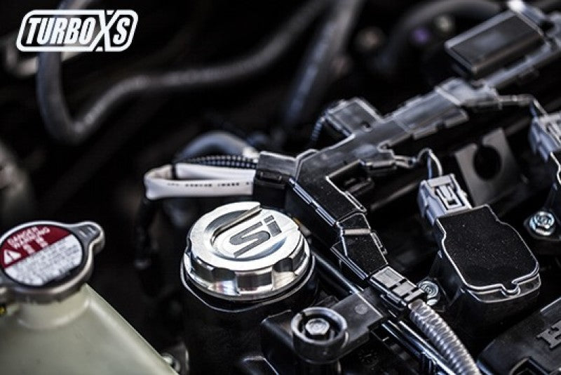 Turbo XS Gunmetal Grey Oil Cap for 2017 Honda Civic SI and More