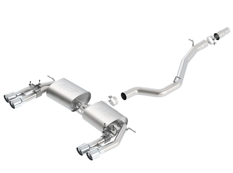 Borla S-Type Dual Round Rolled Catback Exhaust System for 2015-2020 Audi S3 – Part #140631