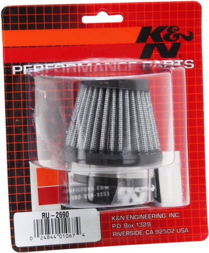 K&N Engineering Universal Rubber Air Filter with 1 3/4 Inch Flange – 3 Inch Base, 2 Inch Top, 2.5 Inch Height