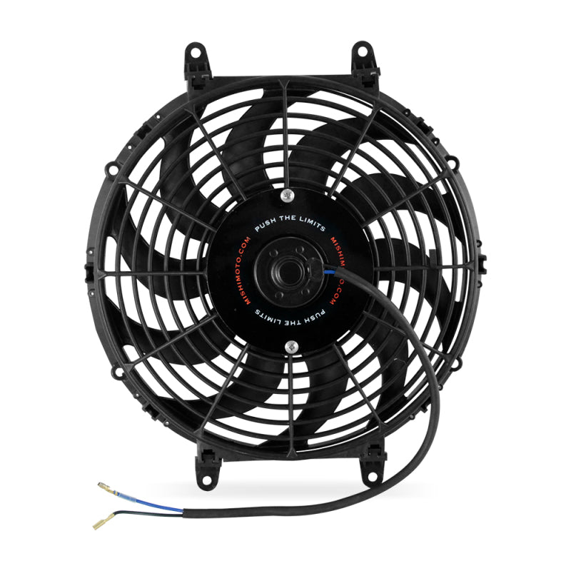 Mishimoto 12 Inch Curved Blade Electric Fan for Automotive Cooling Efficiency