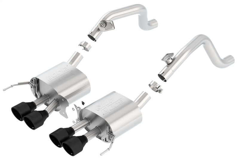 Borla ATAK Axle-Back Exhaust System for Chevrolet Corvette C7 (2014-2018) – 2.75in to Muffler Dual 2.0in Out with 4.25in Tips
