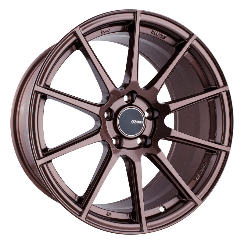 Enkei TS10 18x9.5-inch Black Alloy Wheel with 35mm Offset and 5x114.3 Bolt Pattern