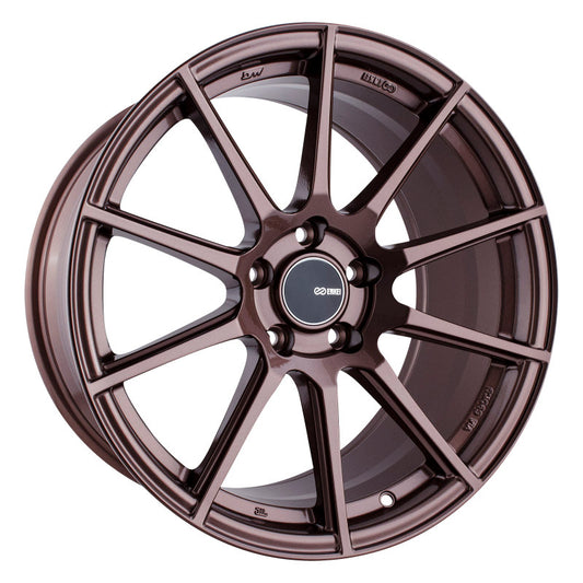 Enkei TS10 18x9.5-inch Black Alloy Wheel with 35mm Offset and 5x114.3 Bolt Pattern