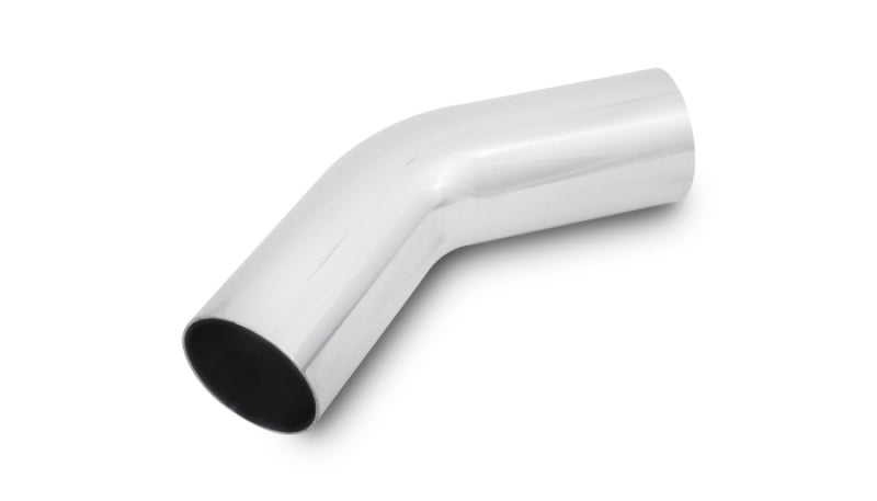 Vibrant 2.75 inch OD Universal Aluminum Tubing with 45 Degree Bend - Polished Finish