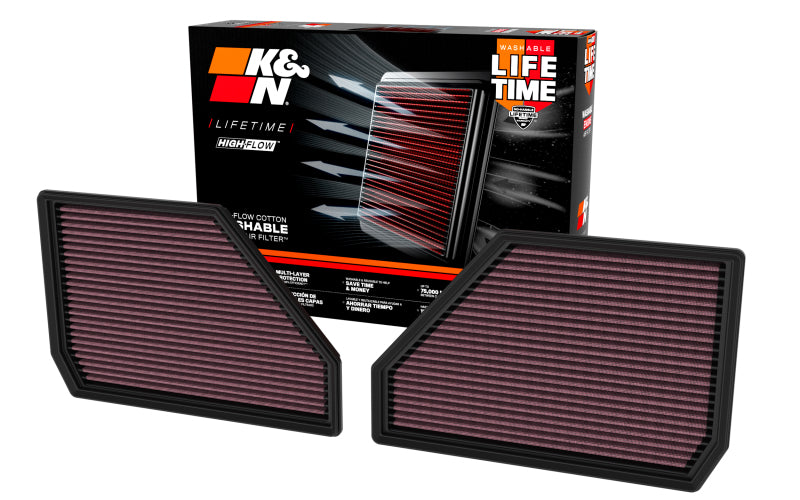 K&N Engineering 33-5144 High-Flow Replacement Air Filter for BMW X5 M V8 4.4L