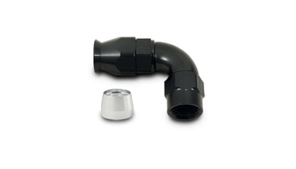 Vibrant -4AN 90 Degree High Flow Hose End Fitting for PTFE Lined Hose