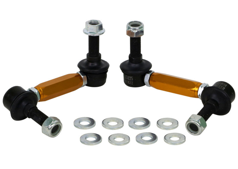 Whiteline KLC180-115 Universal Heavy Duty Adjustable Steel Sway Bar Link for Land Rover LR3 and LR4