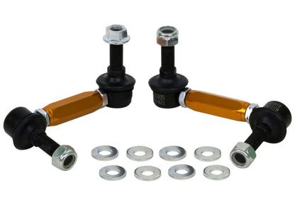 Whiteline KLC180-115 Universal Heavy Duty Adjustable Steel Sway Bar Link for Land Rover LR3 and LR4