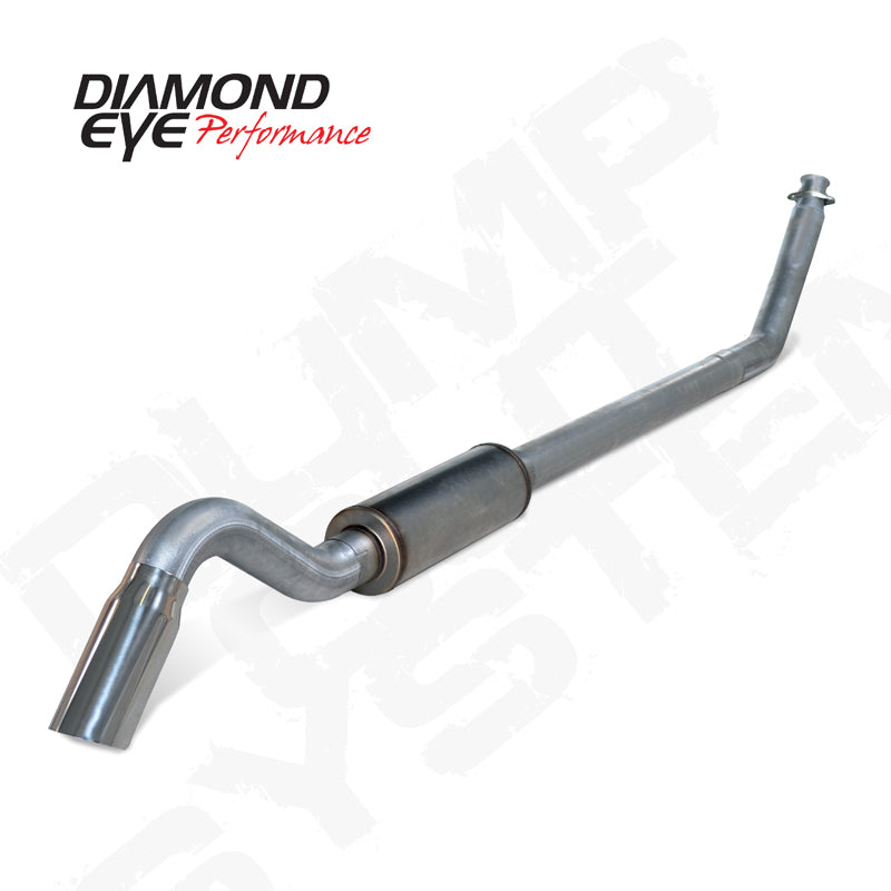 Diamond Eye Performance 4-Inch Stainless Steel Turbo-Back Exhaust Kit with Single Turn Down for 1998-2002 Dodge Vehicles