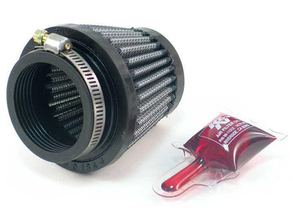 K&N Engineering Universal Rubber Air Filter with 1 3/4 Inch Flange – 3 Inch Base, 2 Inch Top, 2.5 Inch Height
