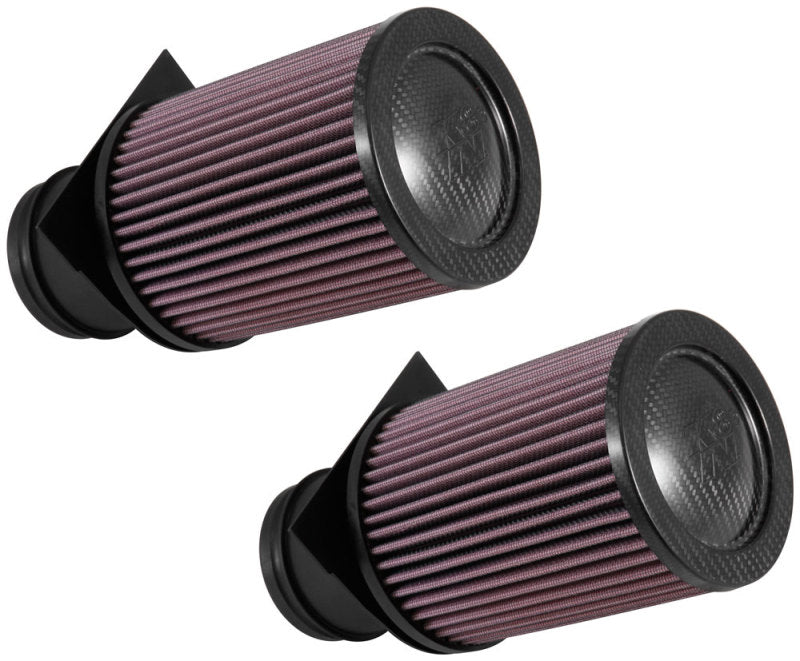 K&N Engineering High-Flow Reusable Air Filter Part E-0658 for 2014-2017 Audi R8 and 2015 Lamborghini Huracan