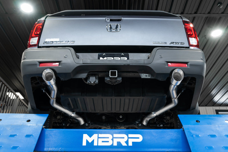 MBRP Armor Pro Series T304 Stainless Steel 2.5-Inch Cat-Back Exhaust System for Honda Ridgeline 2021-2023