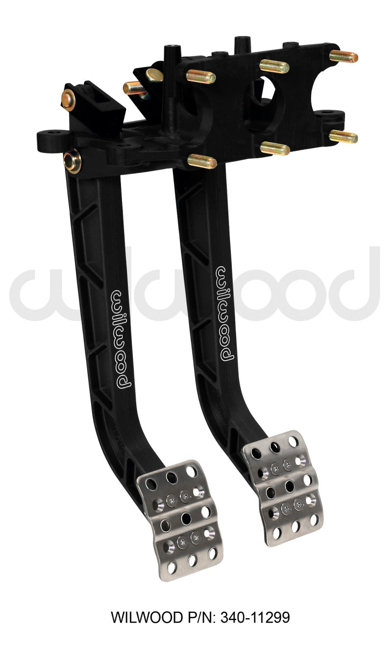 Wilwood Adjustable Dual Pedal Assembly for Brake and Clutch - Rev. Swing Mount with 6.25:1 Ratio, Part #340-11299