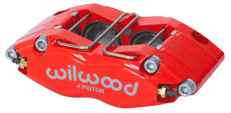 Wilwood Dynapro DPR-DS Four Piston Radial Mount Dust Seal Caliper with Red Finish Part 120-14698-RD