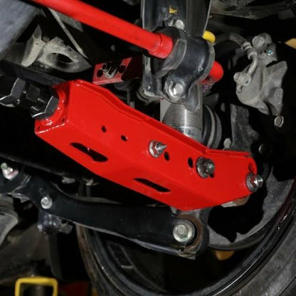 BLOX Racing Rear Lower Control Arms - Red for Subaru BRZ, Toyota 86, and Subaru WRX/STI (2013+ Models)