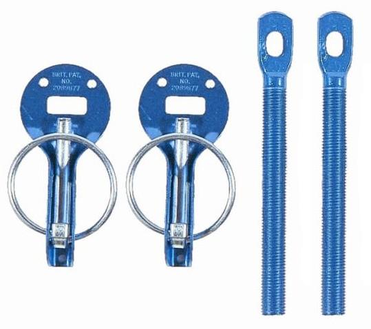 Sparco Blue Hood Pin Part Number 01606AA for Automotive Applications