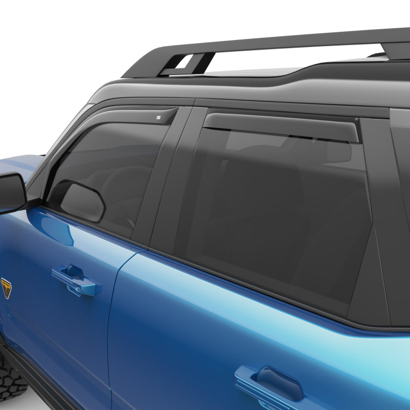 EGR 573561 In-Channel Window Visors for Ford Bronco Sport (2021-2023) — Smoked Dark Smoke Finish