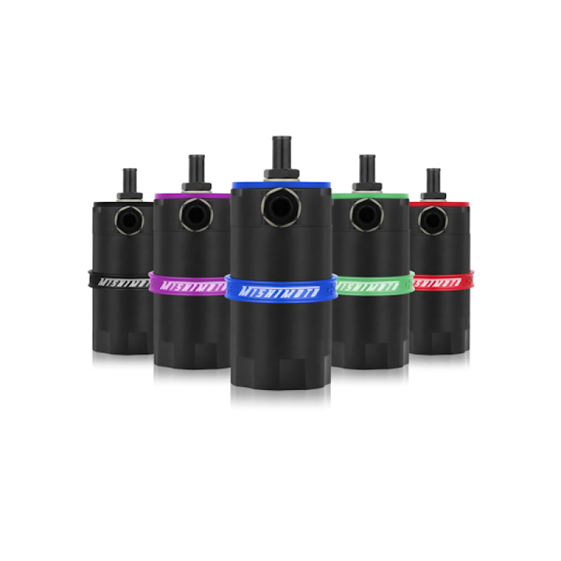 Mishimoto Universal Baffled Oil Catch Can - Purple, Part Number MMBCC-UNI-PR