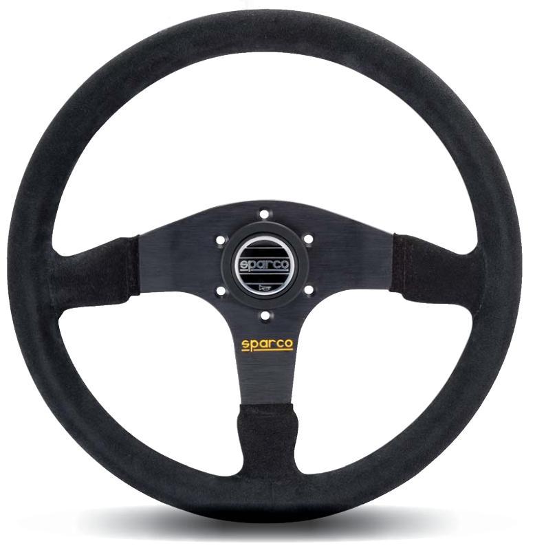 SPARCO 015R375PSN Steering Wheel 375 Suede Black for Automotive Performance and Comfort