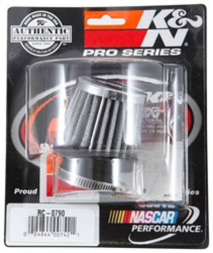 K&N Engineering RC-0790 Universal Chrome Air Filter – 1 3/8 inch Flange, 2 1/2 inch Base, 2 inch Top, 2 1/4 inch Height