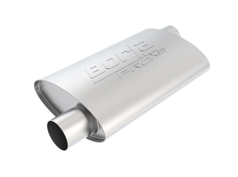 Borla Pro-XS Universal Muffler - Offset/Offset Oval 2.5 inch for Automotive Performance