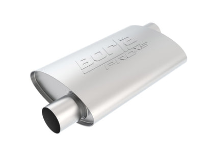 Borla Pro-XS Universal Muffler - Offset/Offset Oval 2.5 inch for Automotive Performance