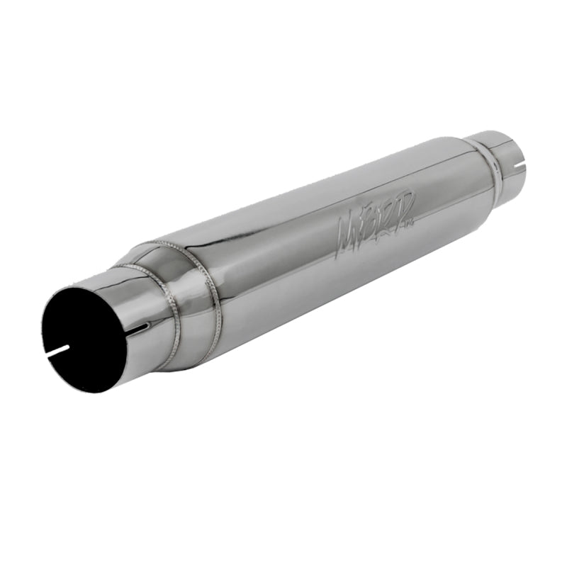 MBRP Universal Resonator with 3-Inch Inlet/Outlet – 22-Inch Body, 26-Inch Overall Length, T304 Stainless Steel