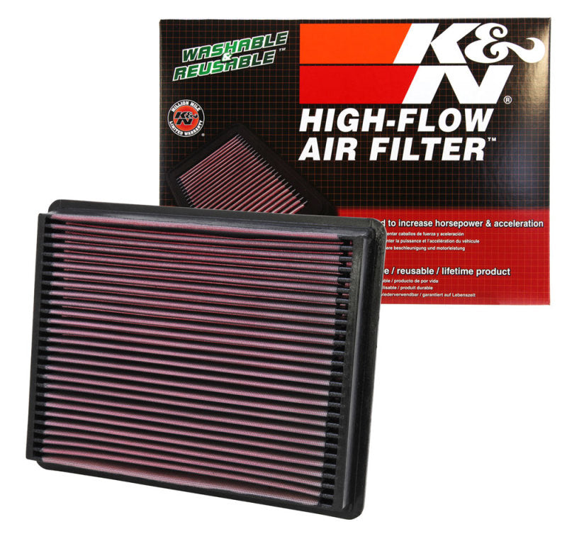 K&N Engineering 33-2135 High-Flow Reusable Air Filter for Cadillac Escalade, Chevrolet Suburban, GMC Yukon XL 2500