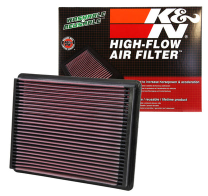 K&N Engineering 33-2135 High-Flow Reusable Air Filter for Cadillac Escalade, Chevrolet Suburban, GMC Yukon XL 2500