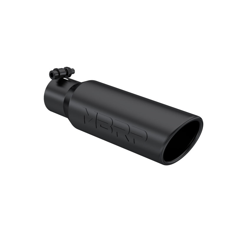 MBRP Universal Exhaust Tip 3 inch O.D. Angled Rolled End with Black Finish