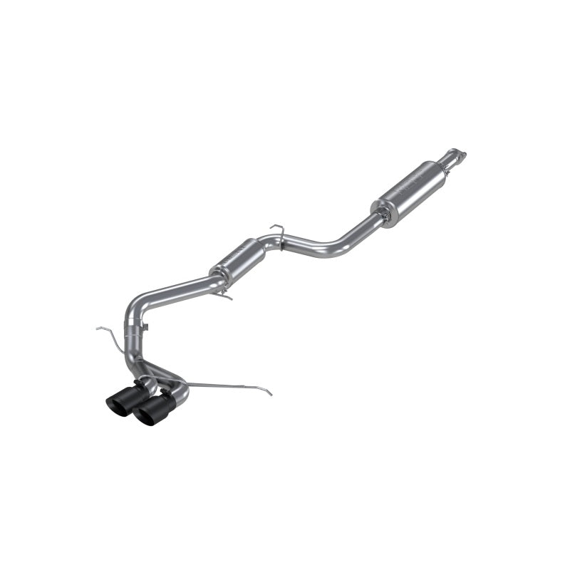 MBRP Armor Plus Series Dual Center Outlet Cat Back Exhaust System for Ford Focus 2013-2018 with Black Tips