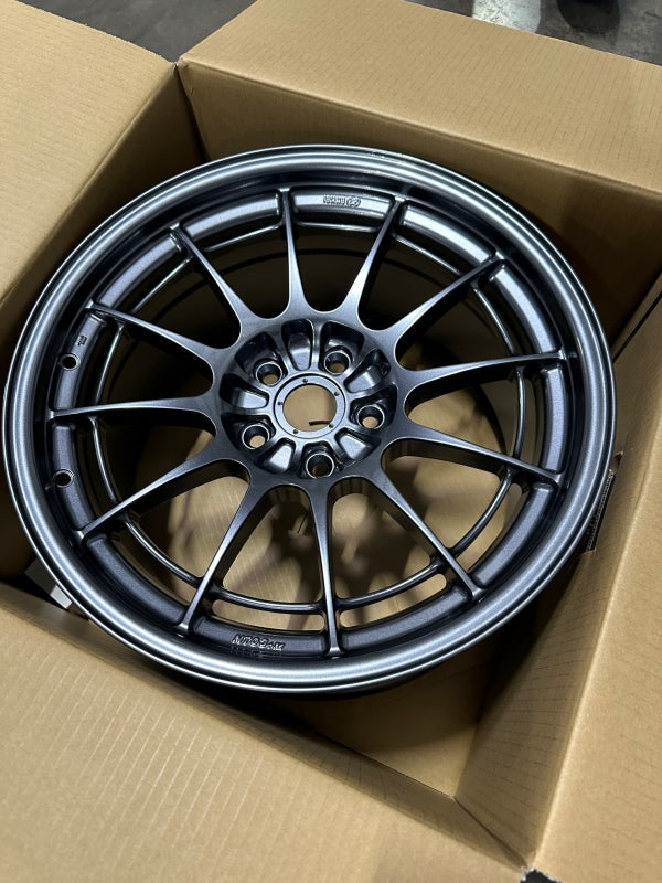 Enkei NT03+M 18x9.5 Inch Gunmetal Wheel with 5x114.3 Bolt Pattern and +27mm Offset