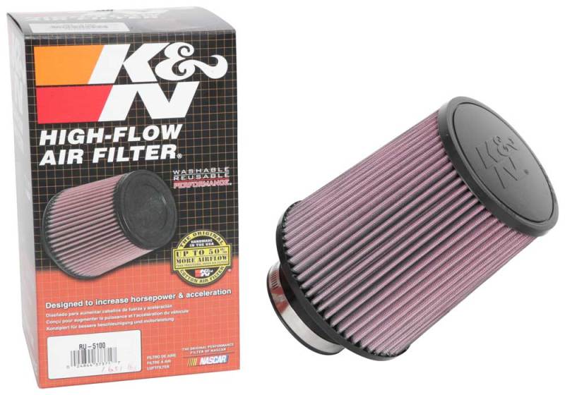 K&N Engineering Universal Clamp-On Air Filter Part RU-5100 for Toyota Land Cruiser and Tundra