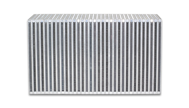 Vibrant Vertical Flow Intercooler Core 18 in. W x 12 in. H x 6 in. Thick – Bar and Plate Construction for High-Performance Applications