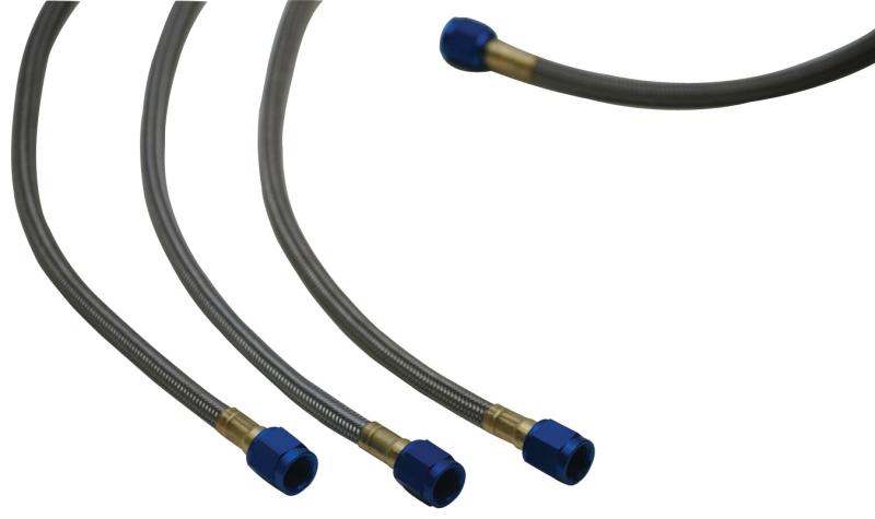 Vibrant Universal Oil Feed Kit 3ft Teflon-Lined Stainless Steel Hose with -4AN Female Fittings