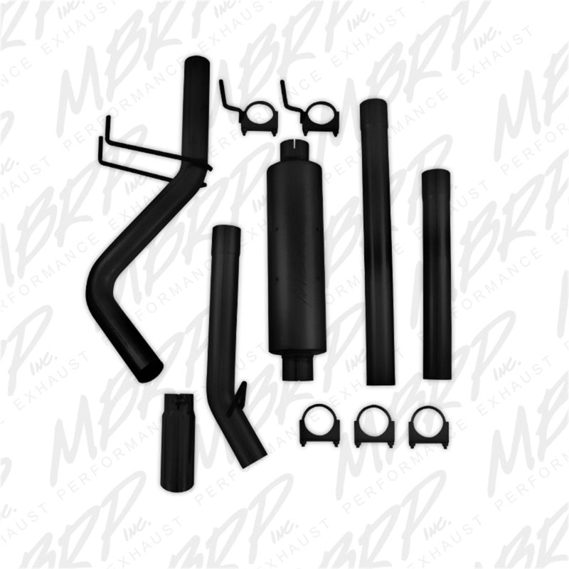MBRP S5142BLK Armor BLK Series Cat Back Exhaust System for Dodge Ram 1500 (2010-2013) with Black Coated Finish
