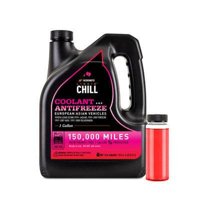 Mishimoto Liquid Chill EG Coolant for European and Asian Vehicles – Pink/Red – Part Number MMRA-LC-EG-PK