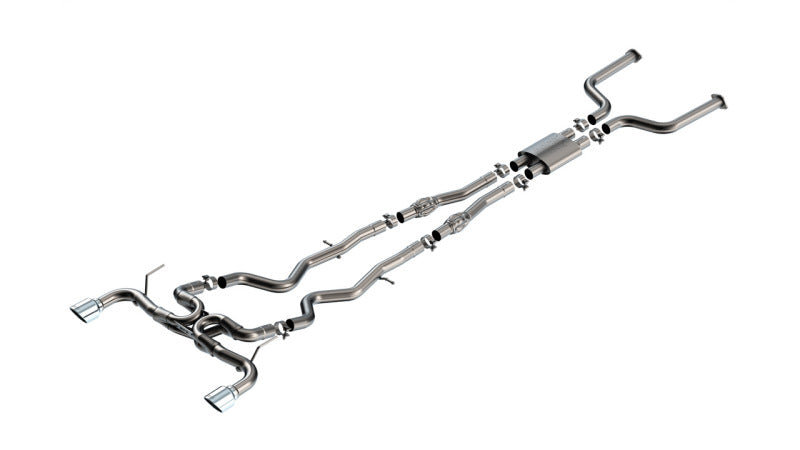 Borla ATAK Cat-Back Exhaust System for 2016-2024 Infiniti Q50 V6 with 4.5-inch Chrome Tips