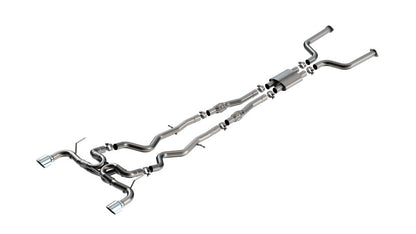 Borla ATAK Cat-Back Exhaust System for 2016-2024 Infiniti Q50 V6 with 4.5-inch Chrome Tips