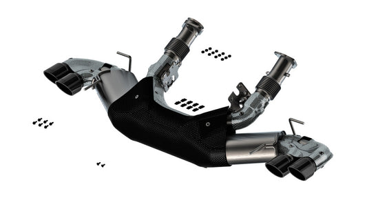 Borla S-Type Cat-Back Exhaust System for Chevrolet Corvette 2020-2025 with Black Chrome Tips