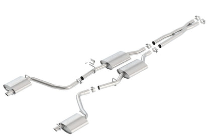 Borla ATAK Cat-Back Exhaust System for 2015-2022 Chrysler 300 and Dodge Charger 3.6L V6 with Factory Bezel