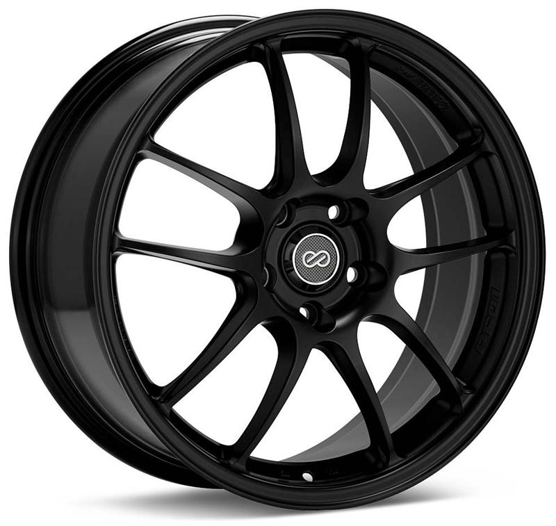 Enkei PF01 18x10.5 Black Alloy Wheel with 5x114.3 Bolt Pattern and 15mm Offset